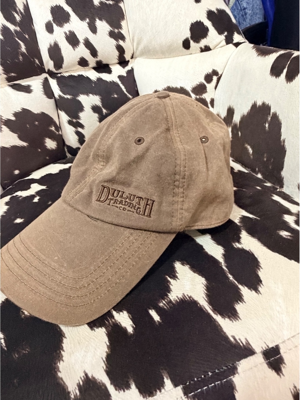 Duluth Trading Co. Brown Canvas Adjustable Baseball Cap